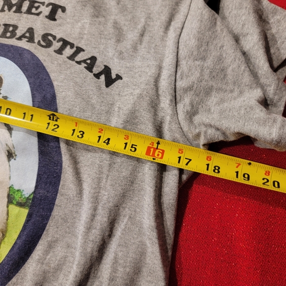 Parks and Recreation Li’l Sebastian Gray Cropped Graphic T-shirt - Picture 4 of 5